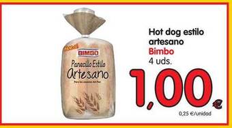 Alimerka Bimbo Hot dog estilo artesano 4 uds. oferta