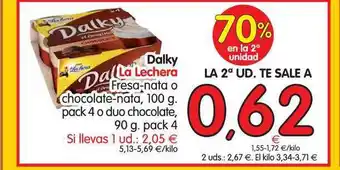 Alimerka La Lechera Dalky 100g pack 4/90g Pack 4 oferta
