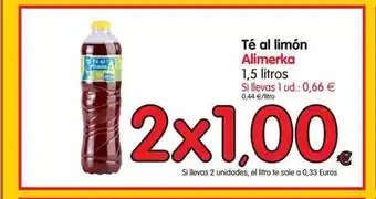 Alimerka Alimerka Té al limón 1,5 litros oferta