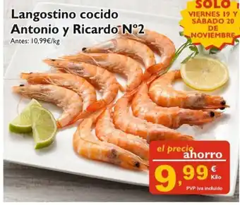 Cash Ecofamilia Langostino cocido Antonio y Ricardo N2 oferta