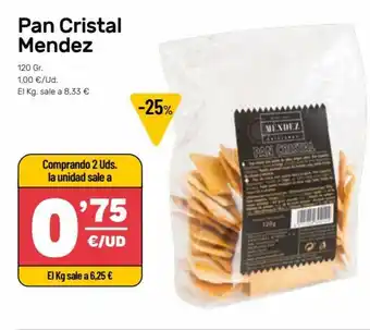 AhorraMas Pan Cristal Mendez 120gr oferta