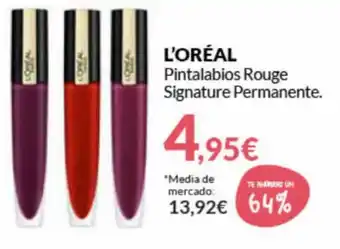 PrimaPrix L'Oreal Pintalabios Rouge Signature Permanente oferta