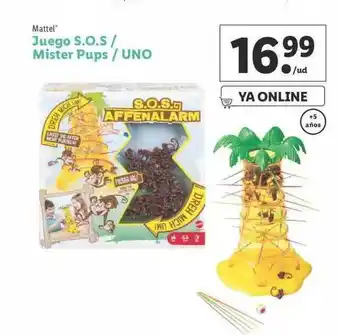 Lidl Mattel Juego S.o.s. Mister Pups Uno oferta