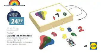 Lidl Playtive Caja De Luz De Madera oferta