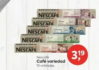 Cápsulas de café nescafé