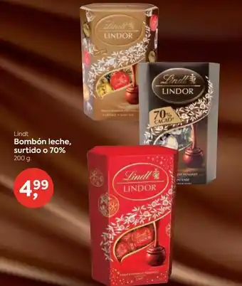 Font Vella Bombones leche surtido o 70% lindt oferta