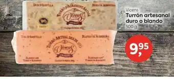 Turrón artesanal duro o blando vicens