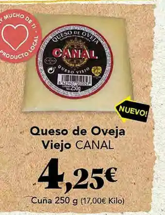 Gadis Queso De Oveja Viejo Canal 250g oferta