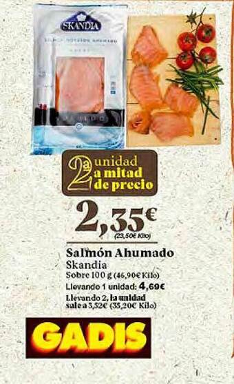 Gadis Salmón Ahumado Skandia oferta