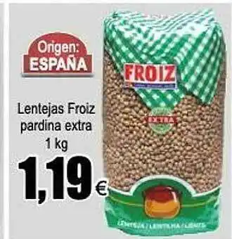 FROIZ Lentejas Froiz Pardina Extra 1kg oferta