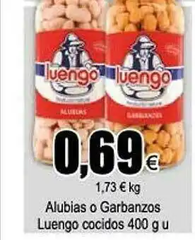 FROIZ Alubias O Garbanzos Luengo Cocidos 400g oferta