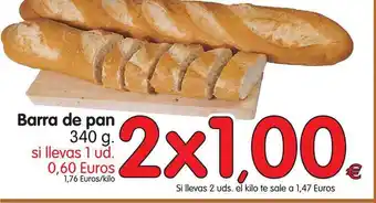 Alimerka Barra de pan 340g oferta