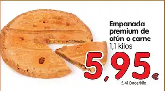 Alimerka Empanada premium de atún o carne 1,1 kilos oferta
