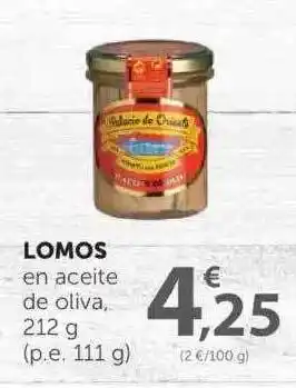 SPAR Lomos en aceite de oliva 212g oferta