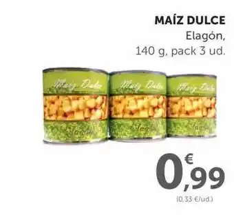 SPAR Maíz Dulce Elagón 140g. pack 3 ud. oferta