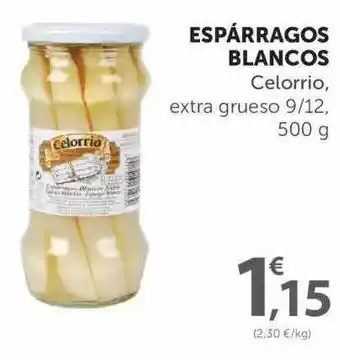 SPAR Espárragos Blancos Celorrio extra grueso 9/12, 500g oferta