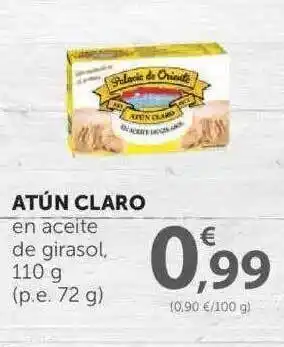 SPAR Atún Claro en aceite de girasol 110g oferta