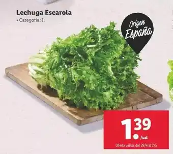 Lidl Lechuga Escarola oferta