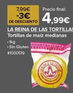 Costco LA REINA DE LAS TORTILLAS Tortillas de maíz medianas oferta