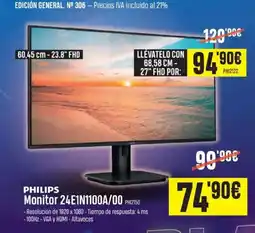 Beep PHILIPS Llévatelo con 68,58 cm - 27" fhd por: oferta
