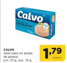 Alimerka Calvo - atun claro en aceite de girasol oferta