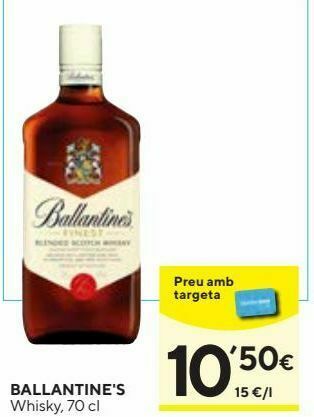 Caprabo Whisky ballantine's oferta
