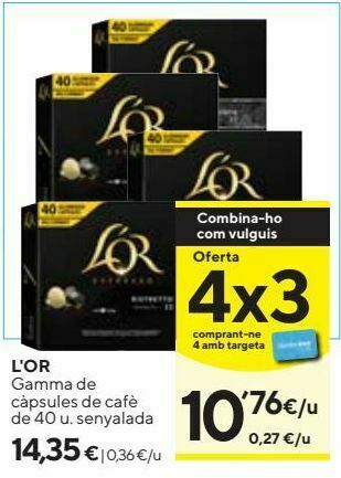 Caprabo Cápsulas de café l'or oferta