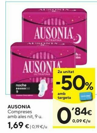 Caprabo Compresas ausonia oferta