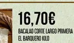 Claudio Bacalao el barquero oferta