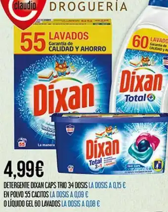 Claudio Detergente dixan oferta