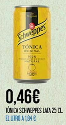 Claudio Tónica schweppes oferta