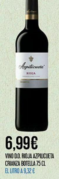 Claudio Vino crianza azpilicueta oferta