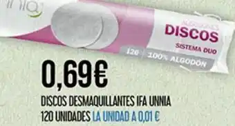 Claudio Discos desmaquillantes ifa unnia oferta