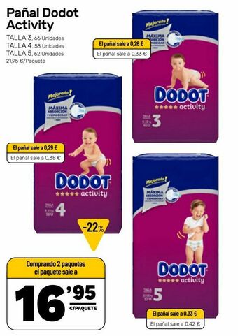 AhorraMas Pañales dodot oferta