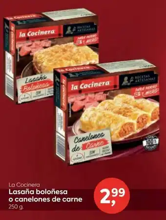 Font Vella Lasaña boloñesa o canelones de carne la cocinera oferta