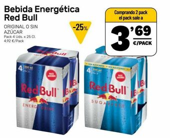 AhorraMas Bebida energética red bull oferta