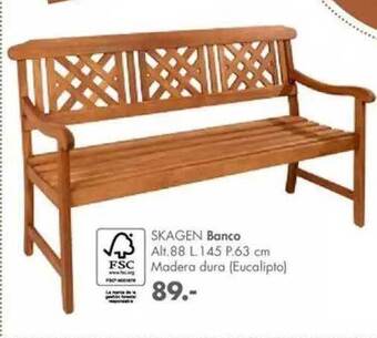 Casa Skagen Banco oferta