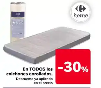 Carrefour En TODOS los colchones enrollados. oferta