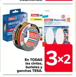 Carrefour En TODAS las cintas, burletes y ganchos TESA. oferta