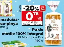 Dia Pa de motlle 100% integral oferta