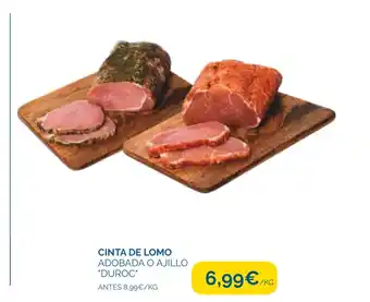 Cash Ecofamilia Cinta de lomo adobada o ajillo "duroc" oferta