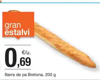 BonpreuEsclat Barra de pa Bretona, oferta