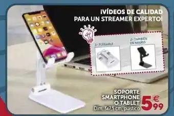 GiFi Soporte Smartphone O Tablet Dim. 3x7,5cm, plástico oferta