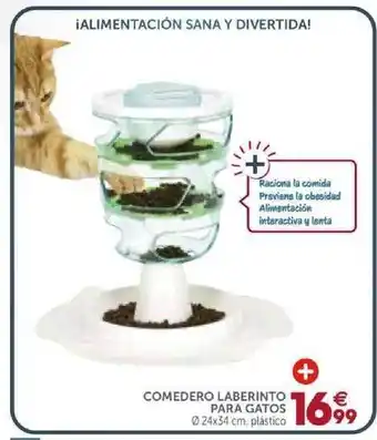 GiFi Comedero Laberinto Para Gatos 24x34cm oferta