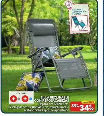 GiFi Silla Reclinable Con Reposacabezas oferta