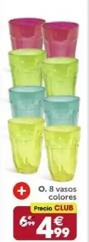 GiFi 8 Vasos Colores oferta