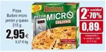 FROIZ Pizza Buitoni Micro Jamón Y Queso 315g oferta