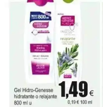 FROIZ Gel Hidro-genesse Hidratante O Relajante 800ml u oferta