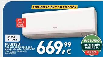 Worten Fujitsu Aire Acondicionado Con Bomba De Calor ASY35UIKP oferta