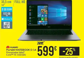 Huawei Portátil Matebook D 14